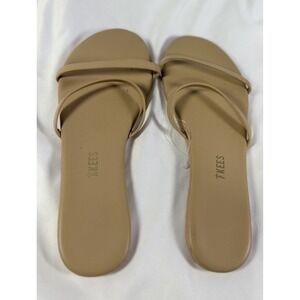 TKEES Women's 7 Tan Sandal Flip Flops Made In Brazil Summer Beach Bohemian